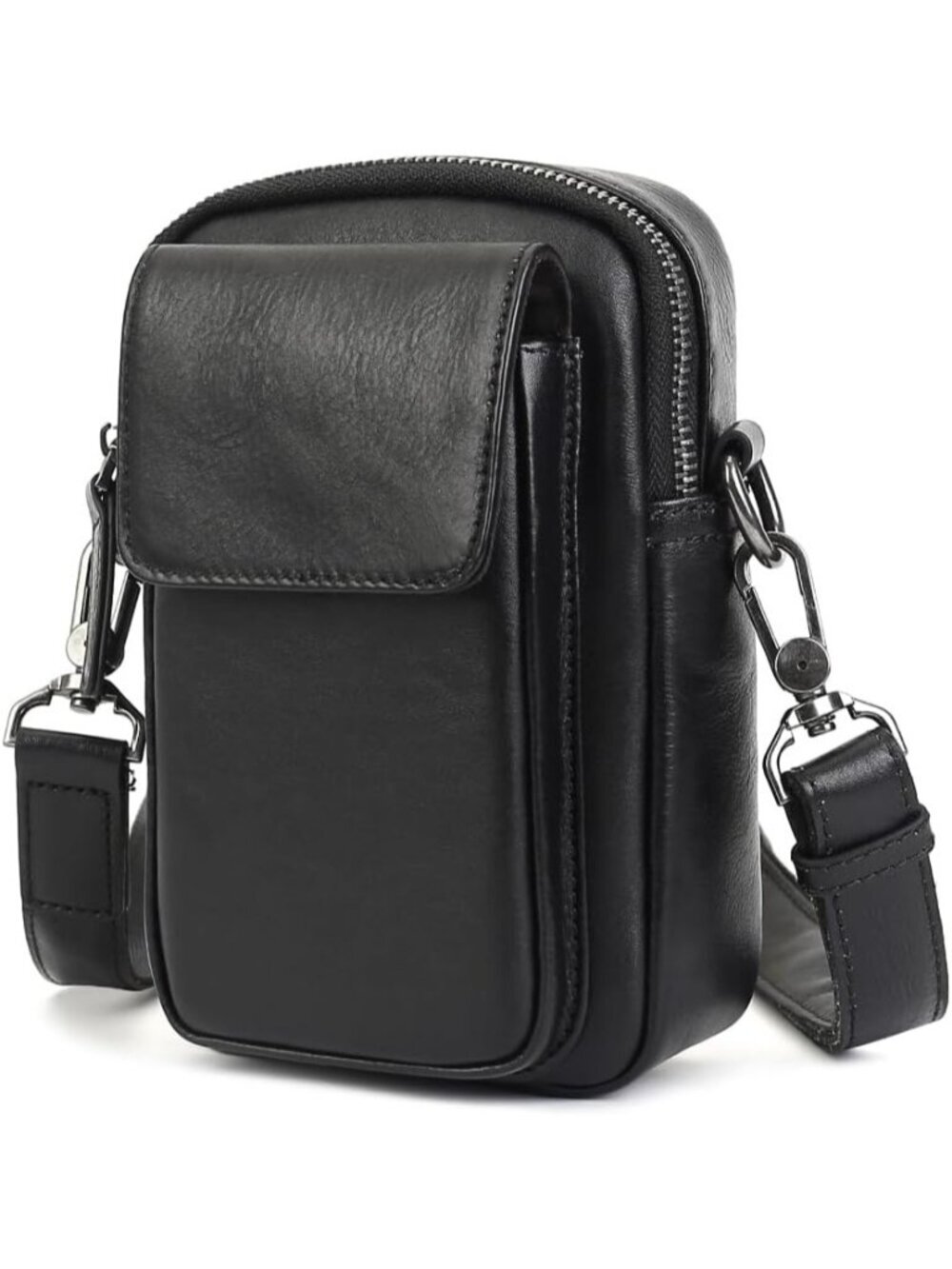 Women's Bags Black Small Leather Crossbody Travel Cell Phone Purse Wallet Clutch